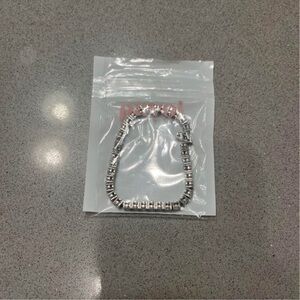 Elegant Silver Beaded Bracelet